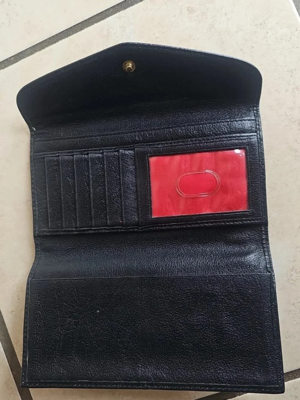 Dooney & Bourke Black Envelope- Style Madison Organizer Wallet
